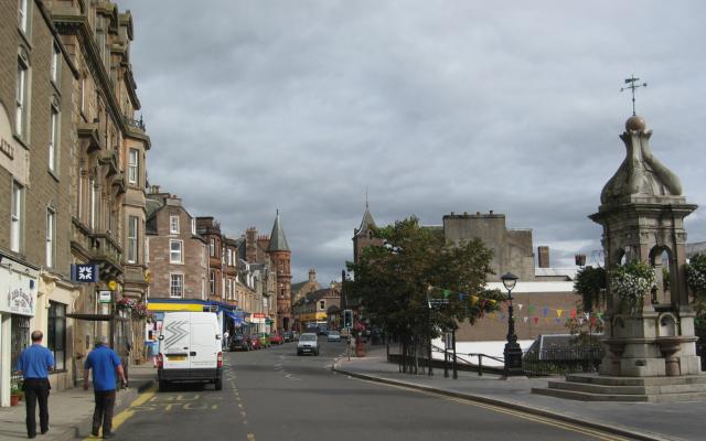 Crieff High Street shops - See text below