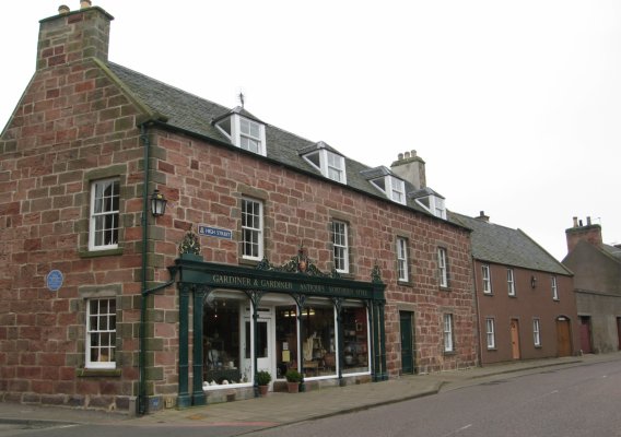 Cromarty High Street shops - See text below