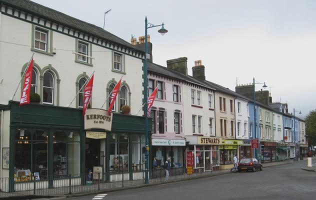 Porthmadog High Street shops - See text below